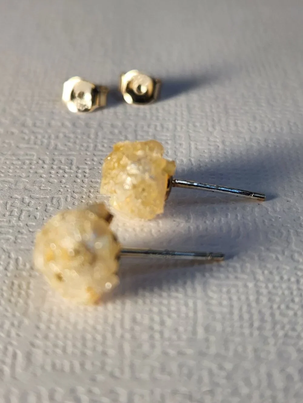 Handmade Ethiopian Opal Crushed on Real Freshwater Pearl 925 Stud Earrings